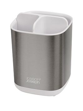 Product photograph of Joseph Joseph Easystore Steel Toothbrush Caddy from very.co.uk