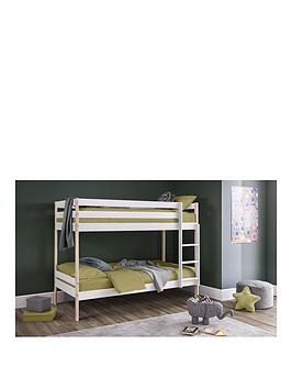 Product photograph of Julian Bowen Nova Two Tone Bunk Bed - White Pine from very.co.uk