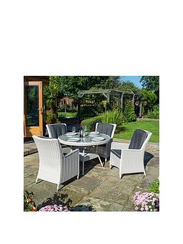 Product photograph of Rowlinson Prestbury 4 Seater Dining Set from very.co.uk