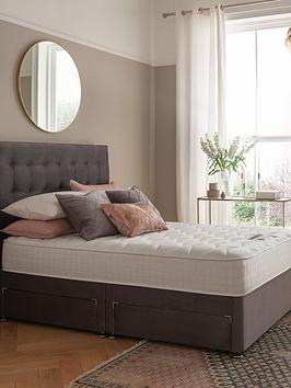 Product photograph of Silentnight Mila Velvet 1000 Pocket Memory Divan Bed With Headboard And Storage Options from very.co.uk