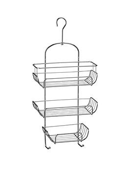 Product photograph of Premier Housewares 3 Tier Chrome Shower Caddy from very.co.uk