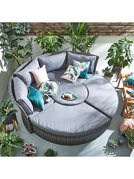 Product photograph of Aruba Compact Round Sofa Set Amp Day Bed from very.co.uk