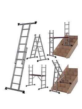 Product photograph of Werner 5 In 1 Combination Ladder from very.co.uk