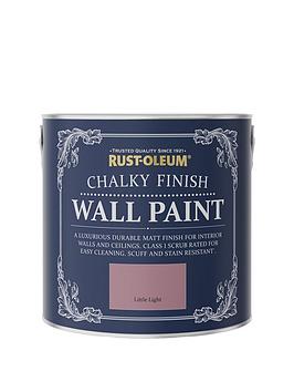 Product photograph of Rust-oleum Chalky Finish 2 5-litre Wall Paint Ndash Little Light from very.co.uk