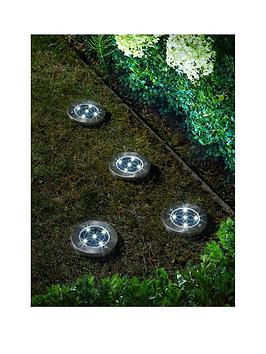 Product photograph of Smart Solar 4 Pack Solar Up Lights from very.co.uk
