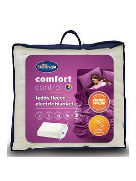Product photograph of Silentnight Fleece Comfort Control Electric Blanket from very.co.uk