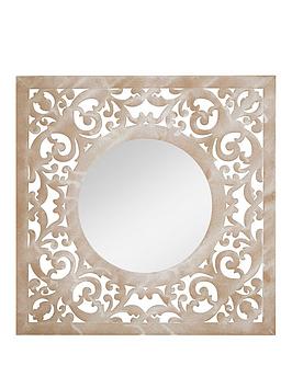 Product photograph of La Hacienda Square Garden Mirror from very.co.uk
