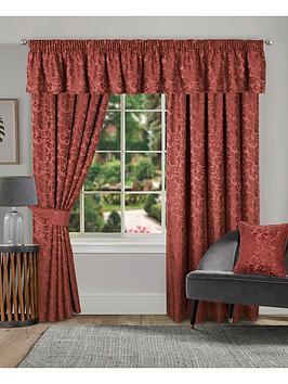 Product photograph of Buckingham Lined Pencil Pleat Curtains from very.co.uk