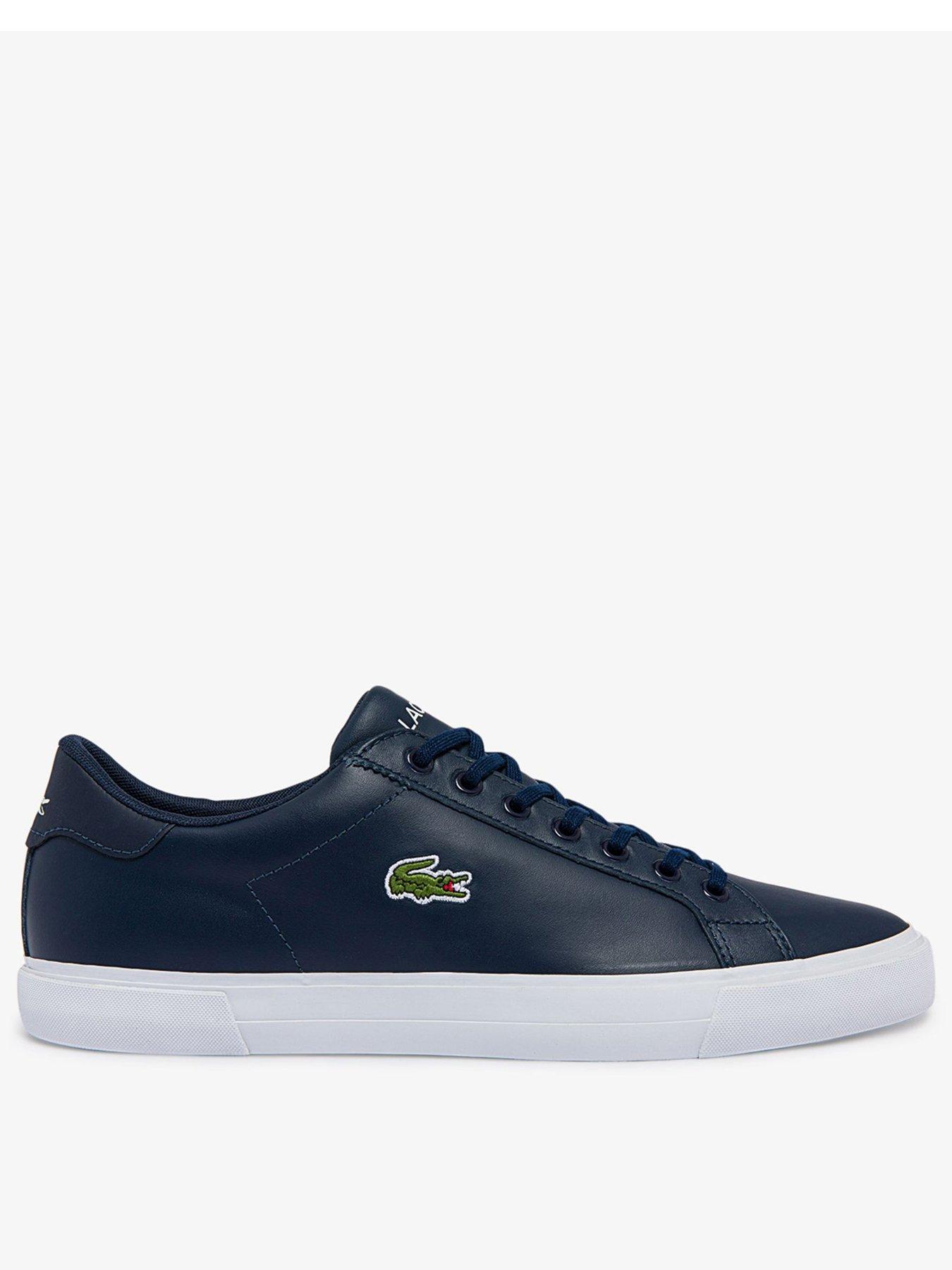 Lacoste Lerond Plus Trainers - Navy/White | very.co.uk