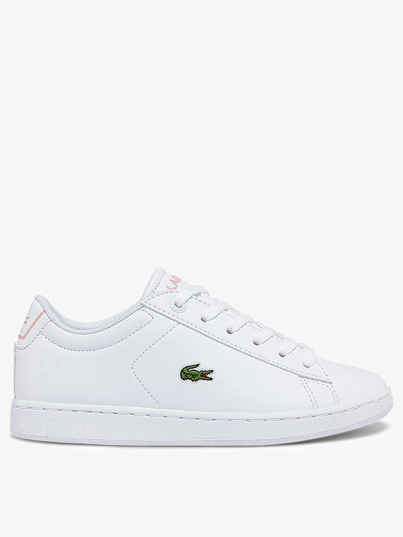 infant white lacoste trainers