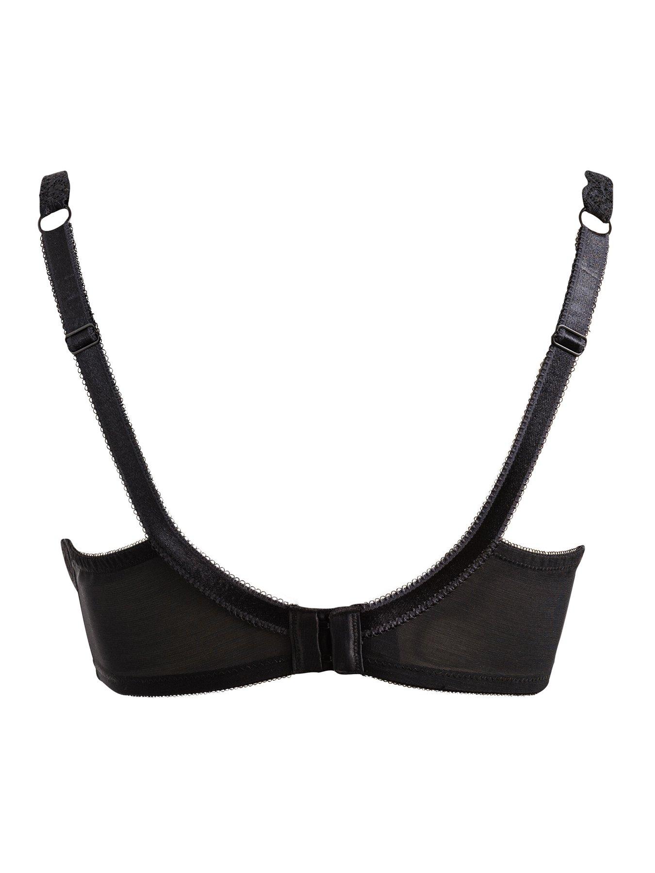 Image 4 of 4 of Pour Moi Rebel Padded Plunge Bra - Black