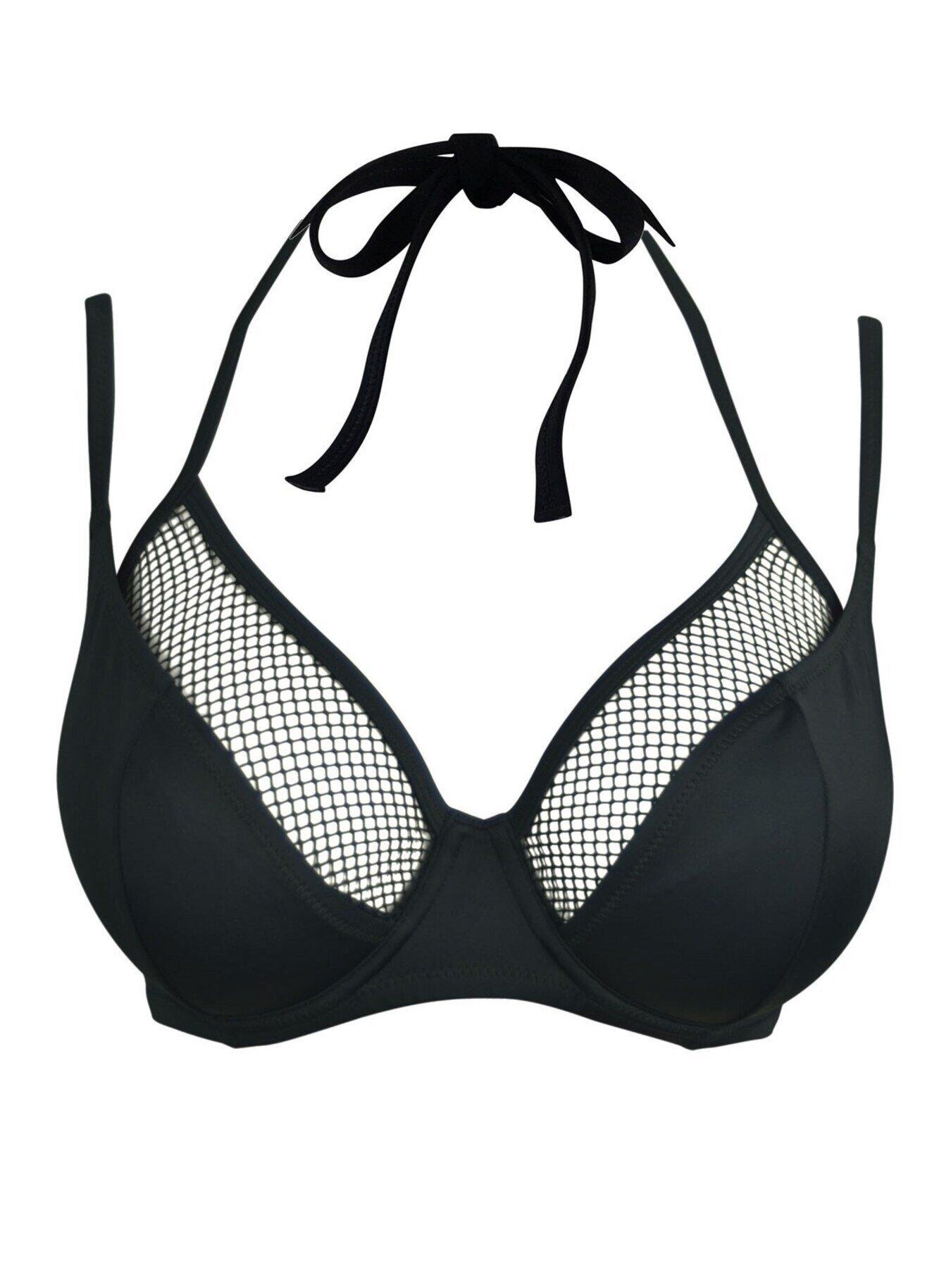 Image 3 of 4 of Pour Moi Glamazon Underwired Double Strap Top - Black