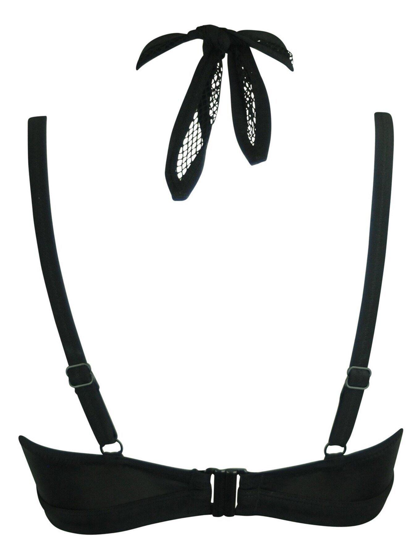 Image 4 of 4 of Pour Moi Glamazon Underwired Double Strap Top - Black