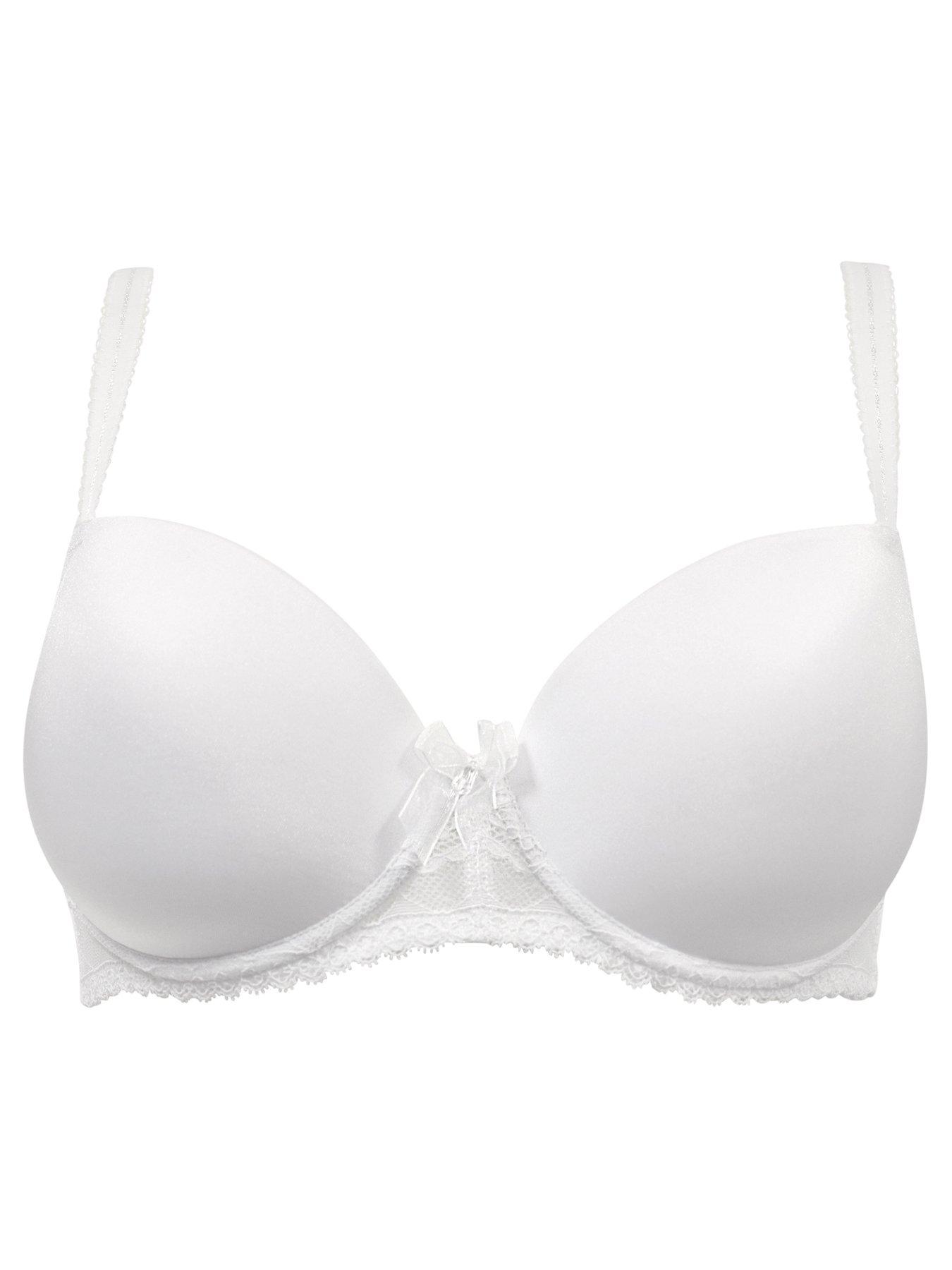 Pour Moi Aura T-Shirt Bra - White | Very.co.uk