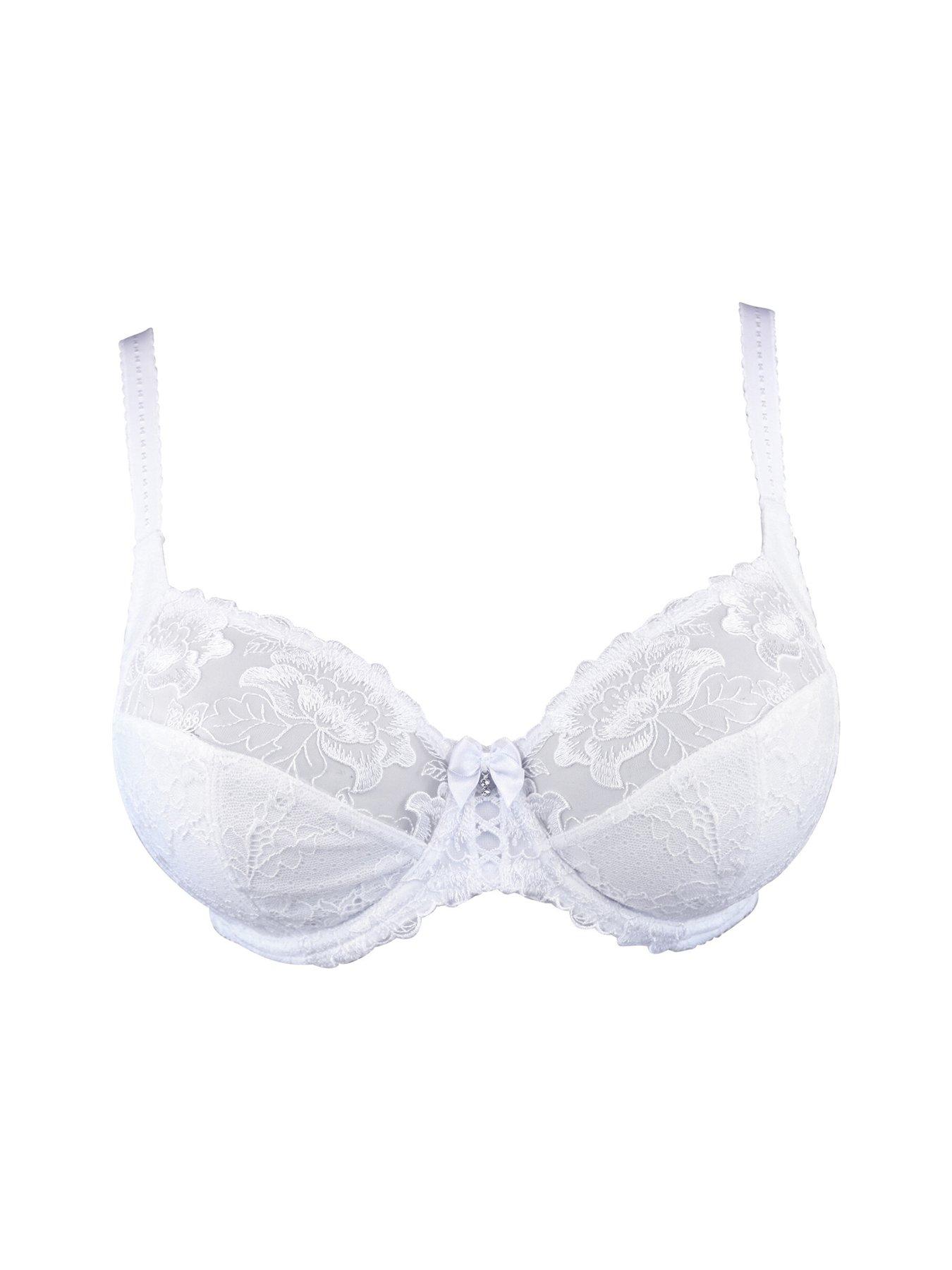 Image 3 of 3 of Pour Moi Sofia Lace Embroidered Side Support Bra