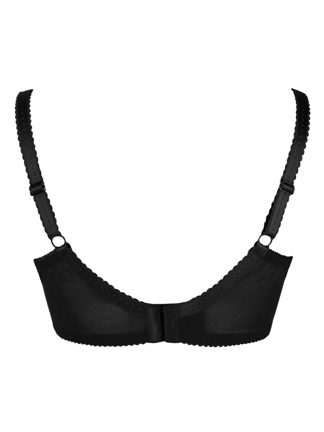 Image 3 of 3 of Pour Moi Sofia Lace Embroidered Side Support Bra