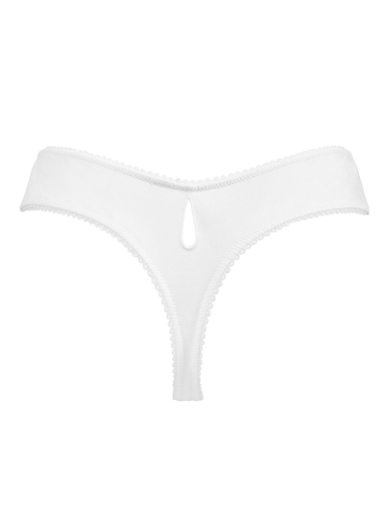 Image 3 of 3 of Pour Moi Swoon Thong - White