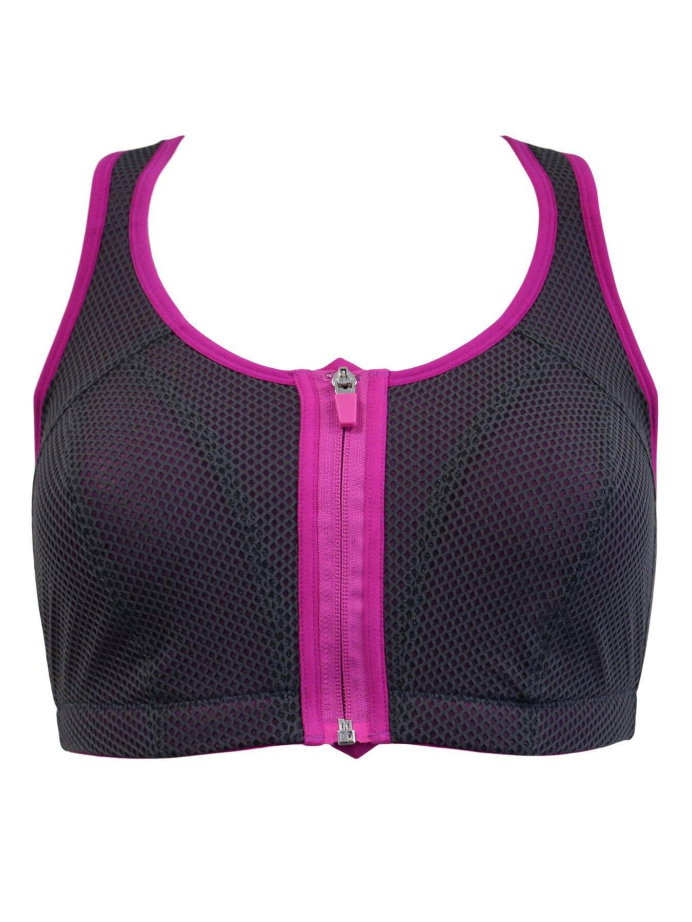Buy Black/White Next Active Sports High Impact Zip Front Bras 2 Pack from  Next Ireland