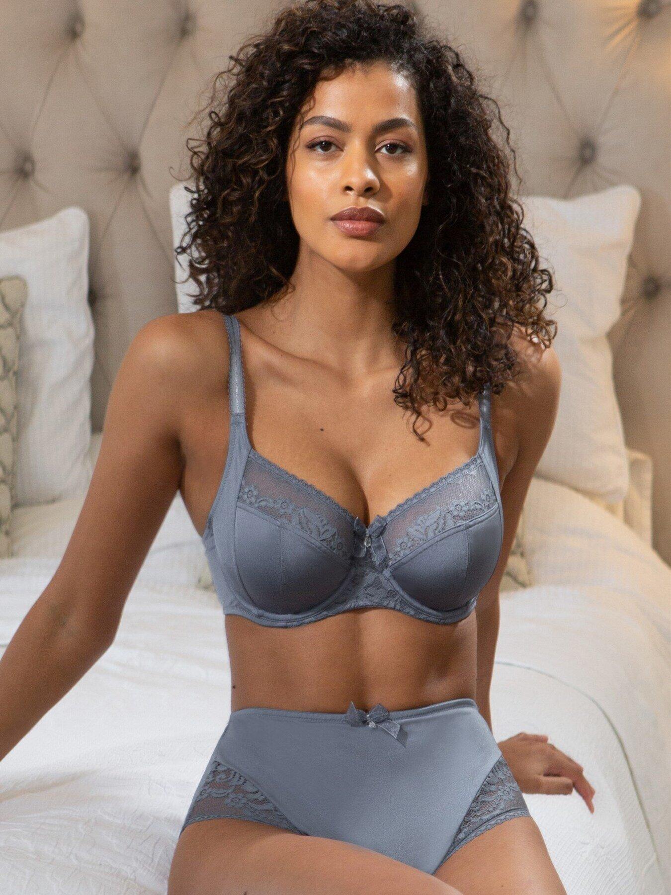 Aura Side Support Underwired Bra - Grey