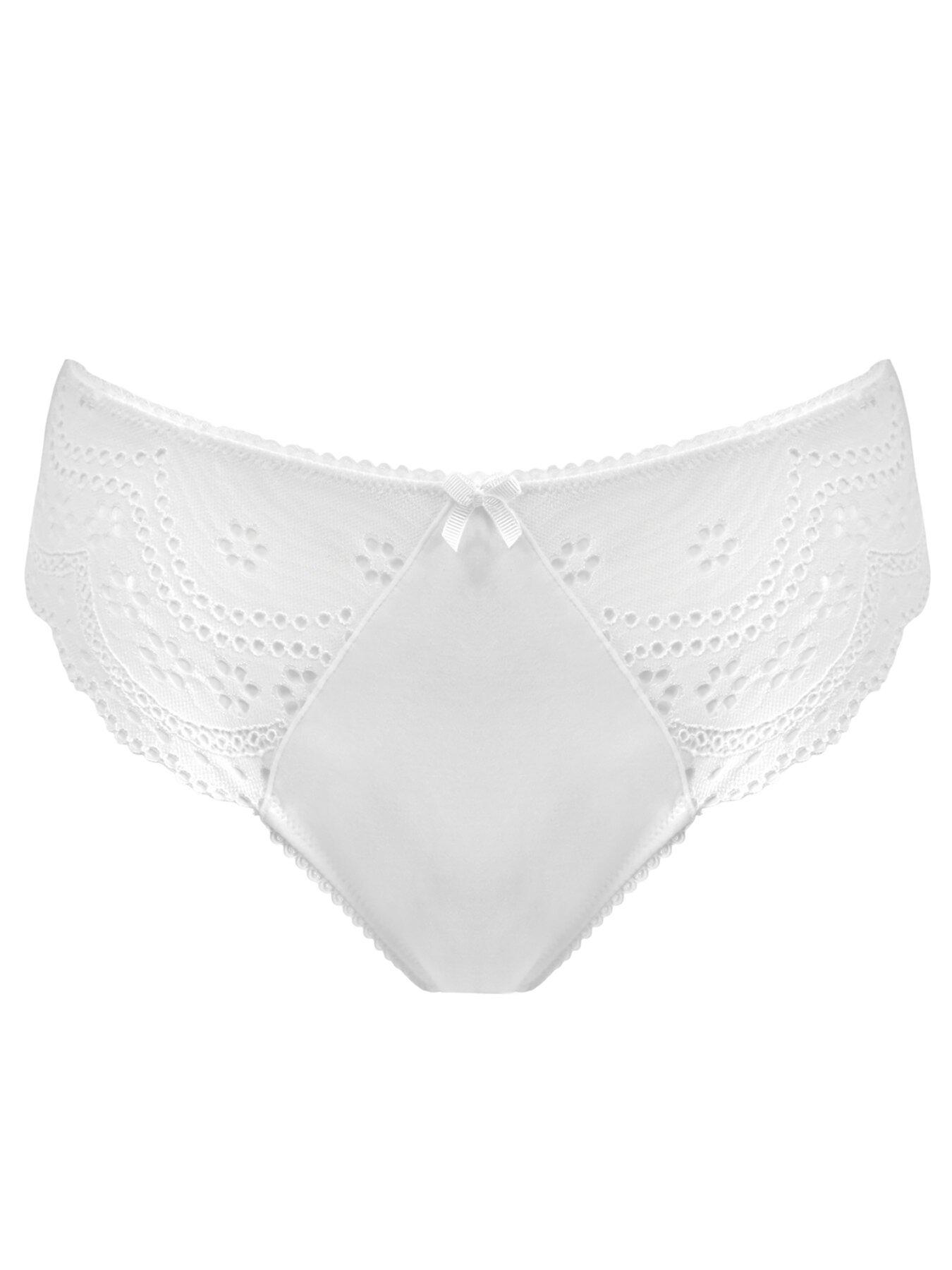 Image 3 of 4 of Pour Moi Swoon High Waist Brief - White