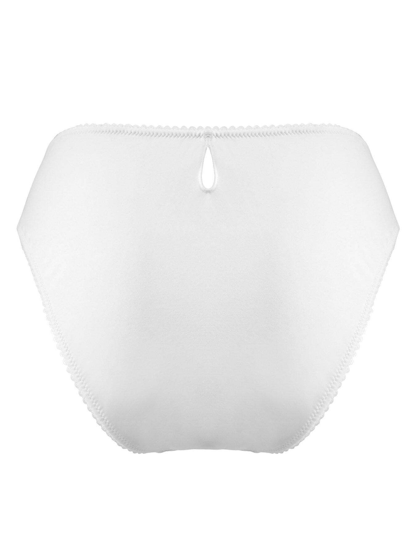Image 4 of 4 of Pour Moi Swoon High Waist Brief - White