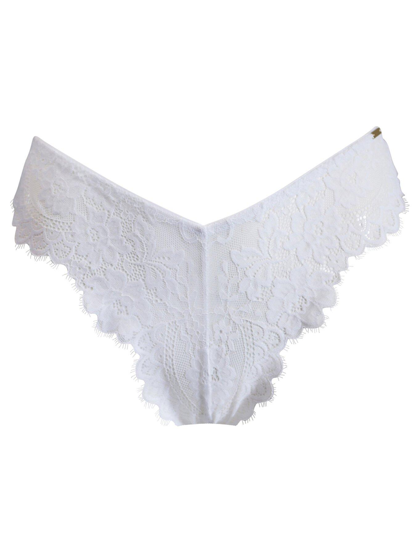 Image 3 of 4 of Pour Moi India Eyelash Lace V Brief