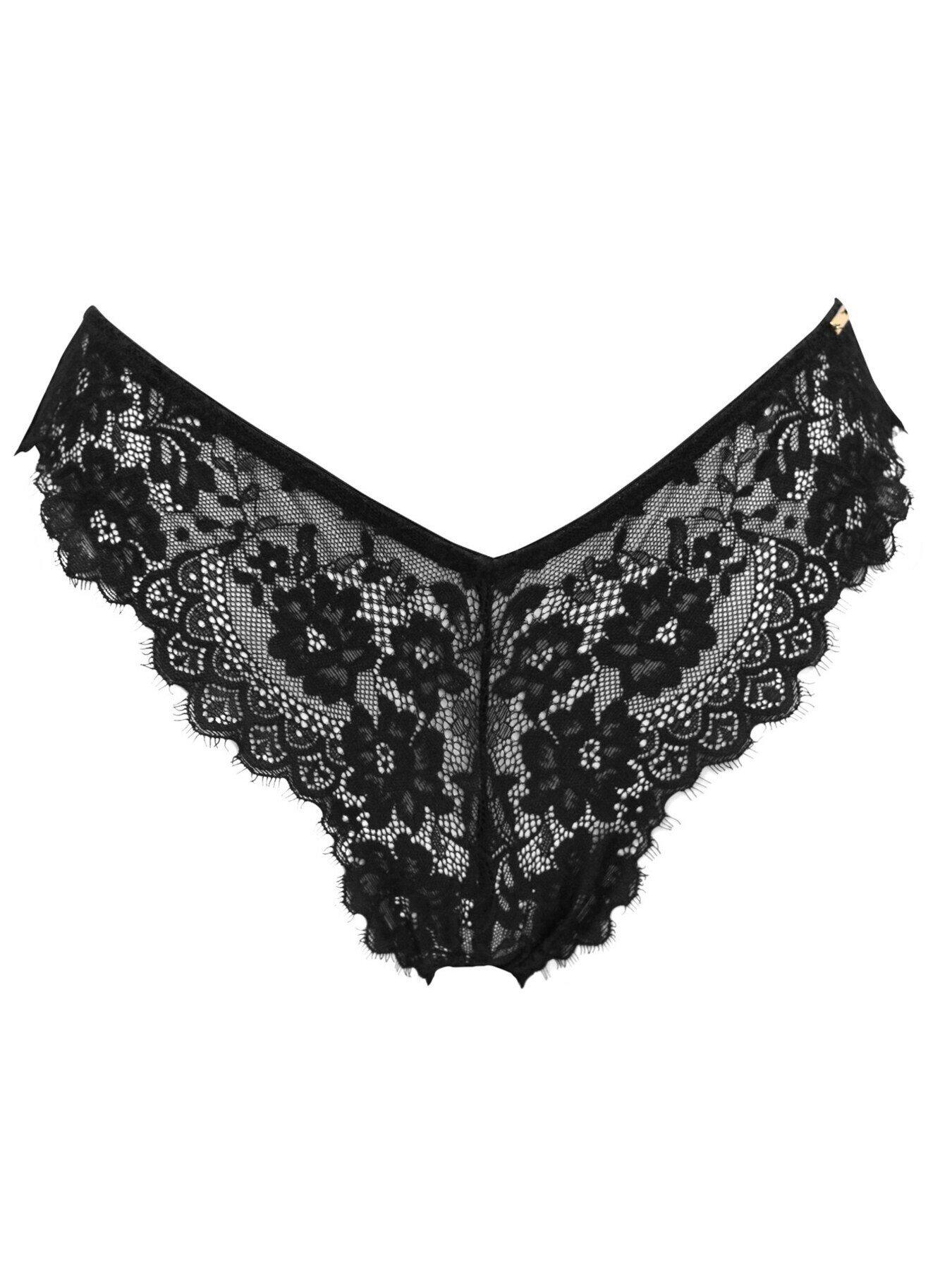 Image 3 of 3 of Pour Moi India Eyelash Lace V Brief