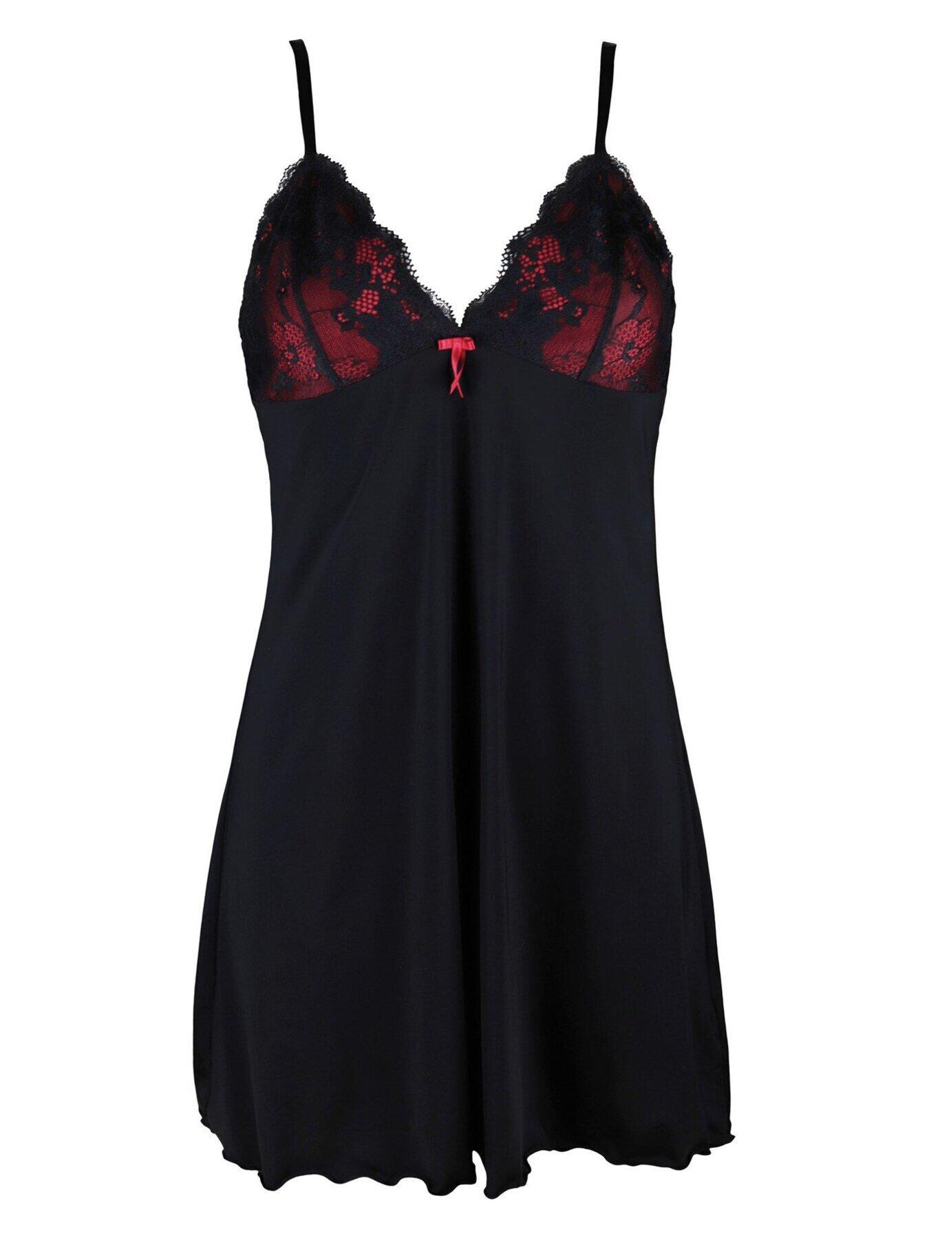 Image 4 of 4 of Pour Moi Amour Chemise - Black/Multi