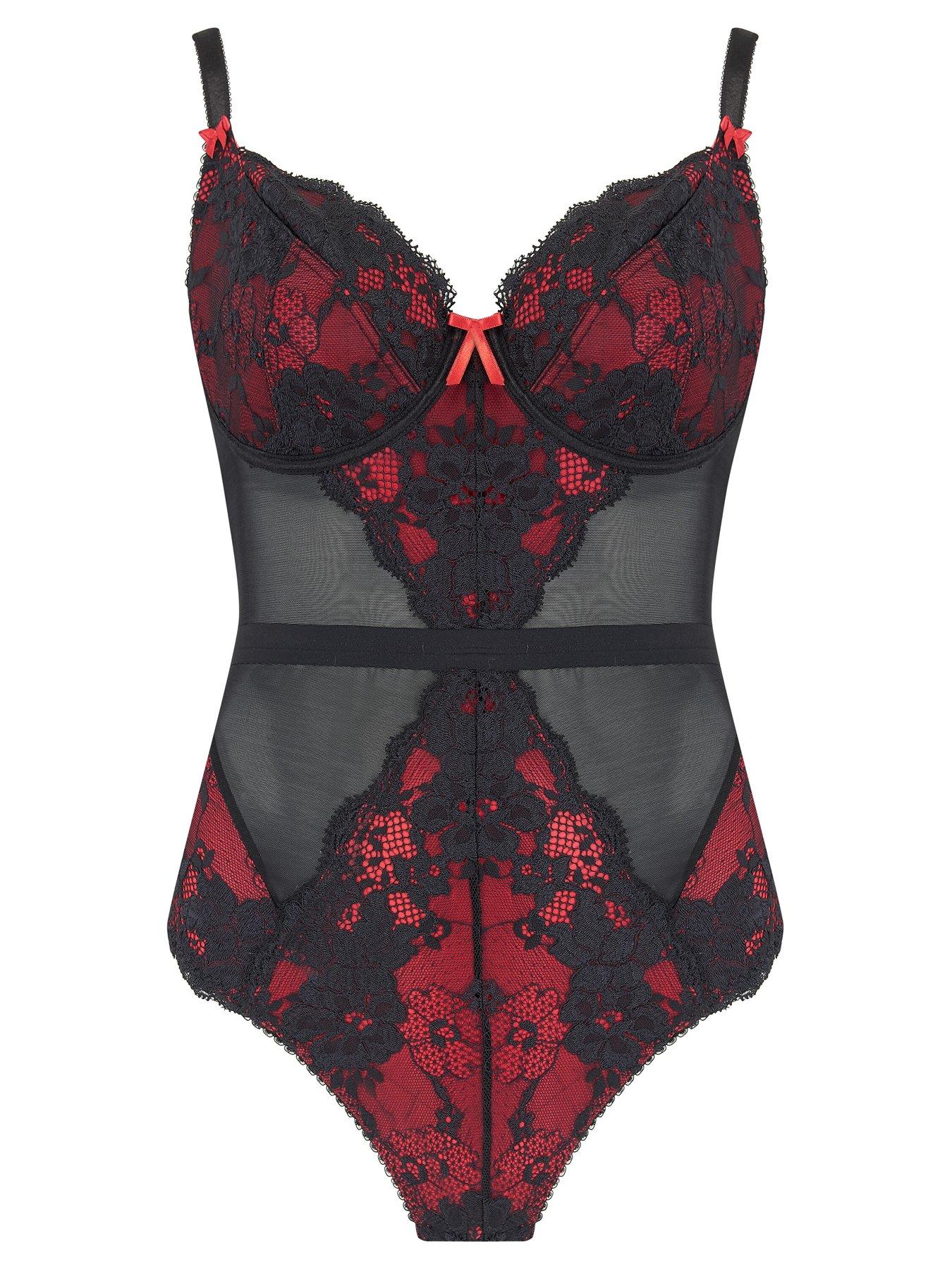 Image 3 of 4 of Pour Moi Amour Underwired Body - Black/Multi