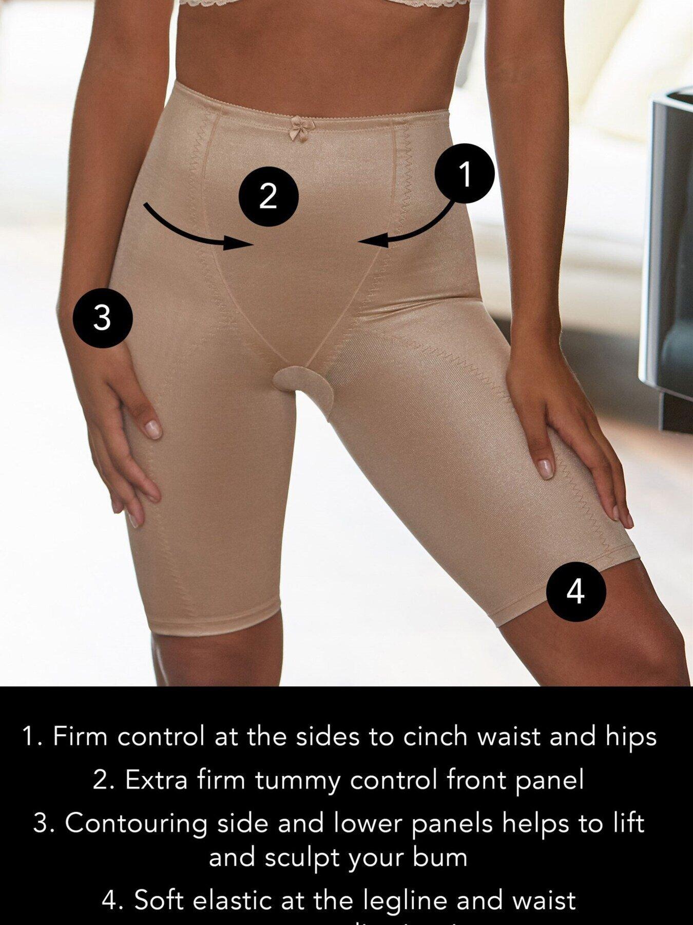 Image 2 of 3 of Pour Moi Hourglass Firm Control High Waist Short - Nude