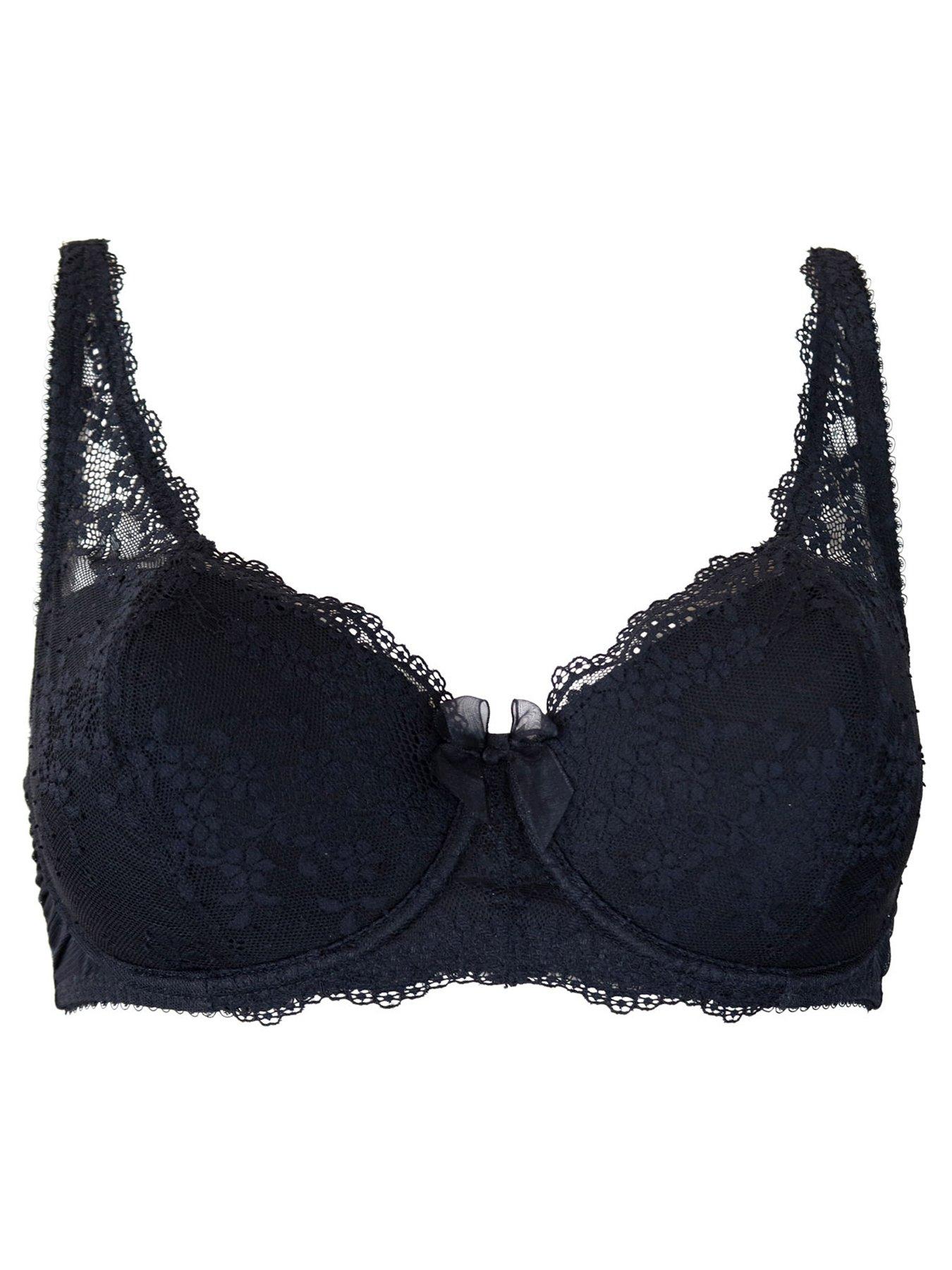 Image 4 of 5 of Pour Moi Flora Lightly Padded Underwired Bra - Black