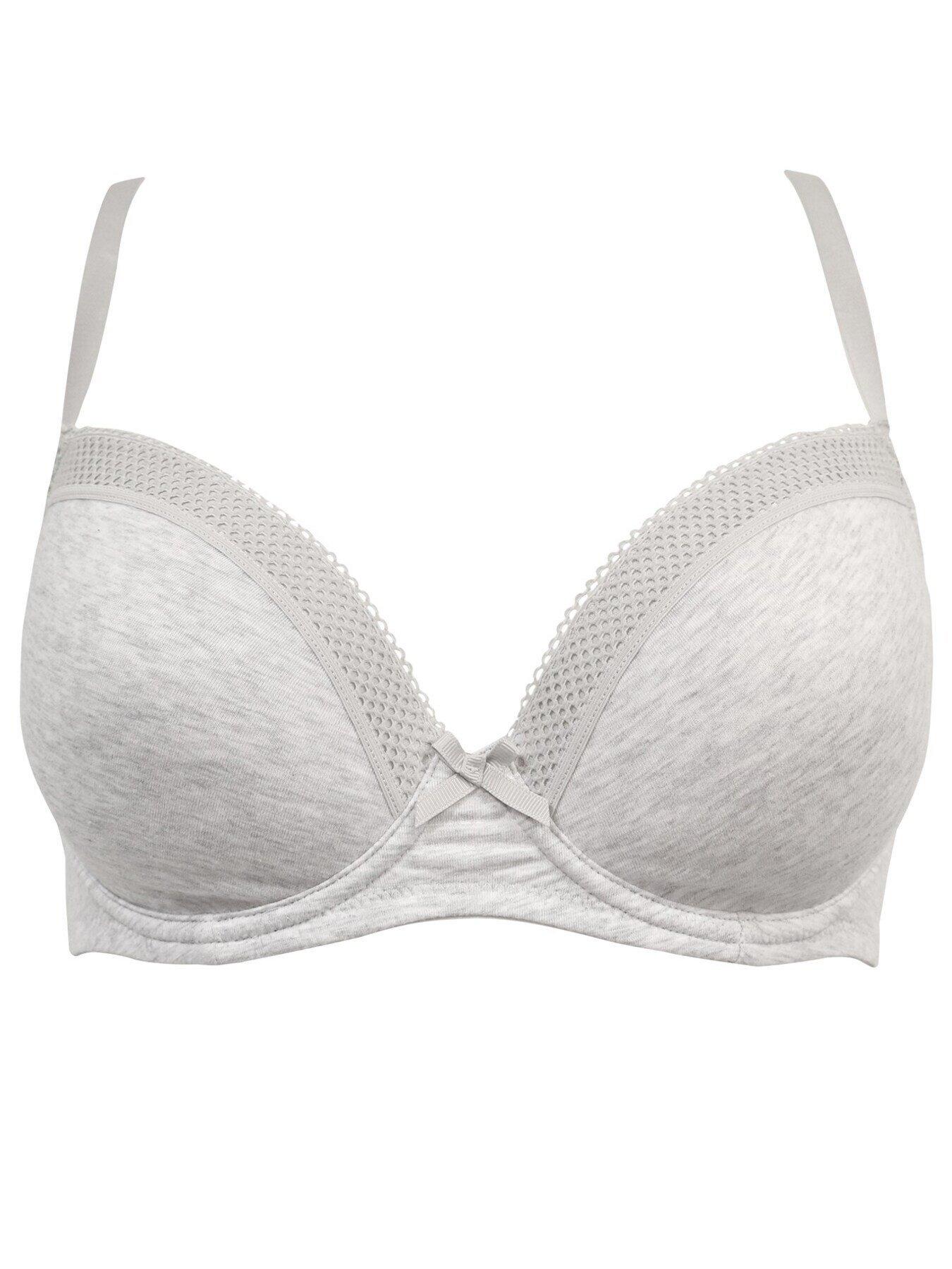 Pour Moi Love To Lounge Cotton Non Wired Bra Grey Marl – Brastop UK