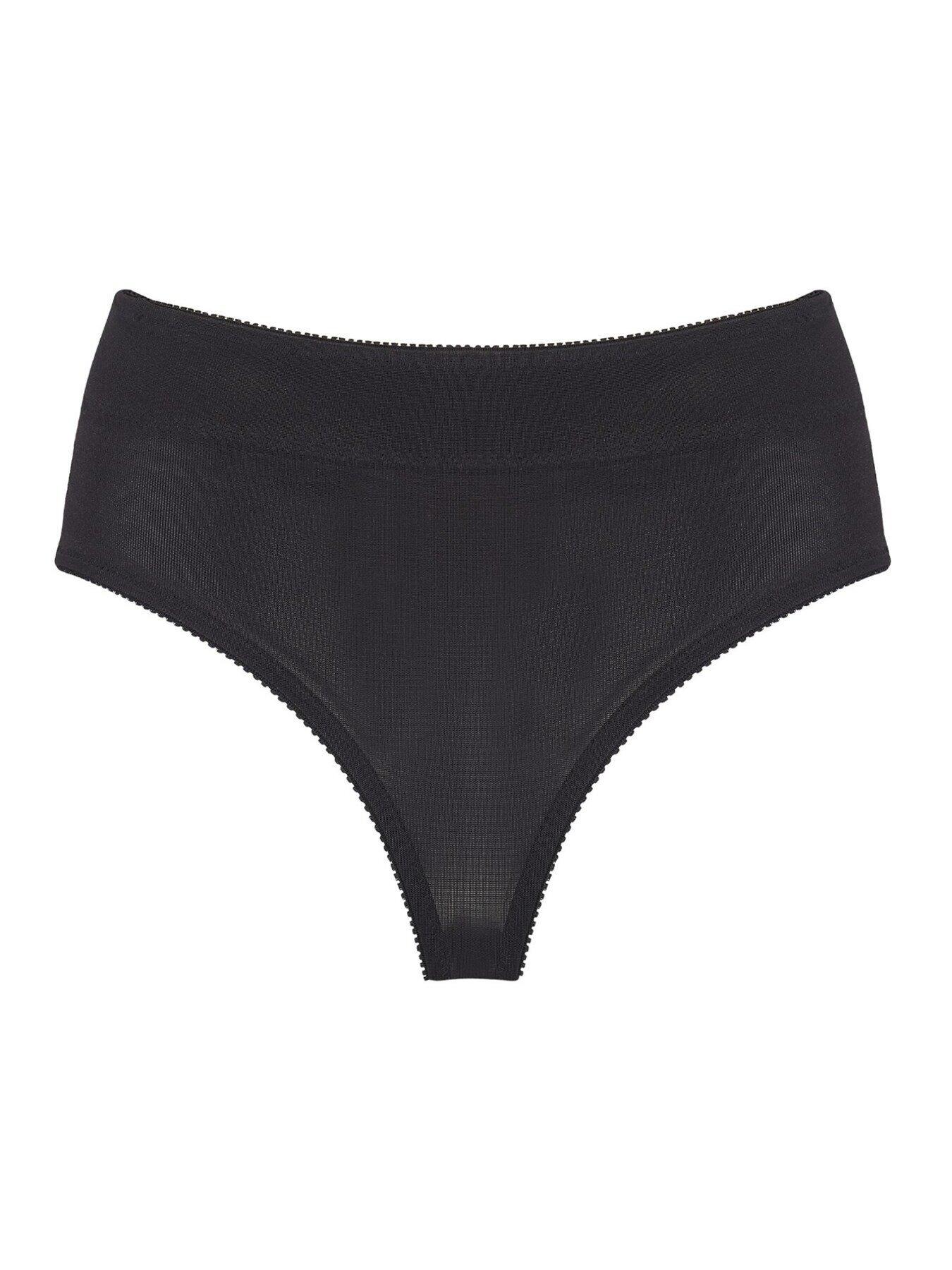 Image 3 of 3 of Pour Moi Hourglass Firm Control Thong - Black