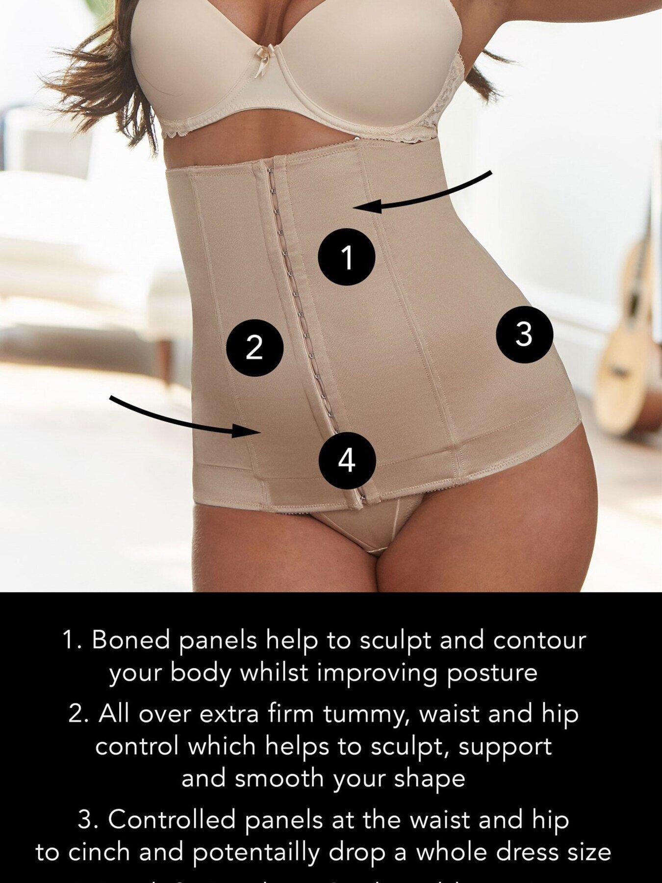 Image 2 of 3 of Pour Moi Hourglass Firm Control Waist Cincher - Nude