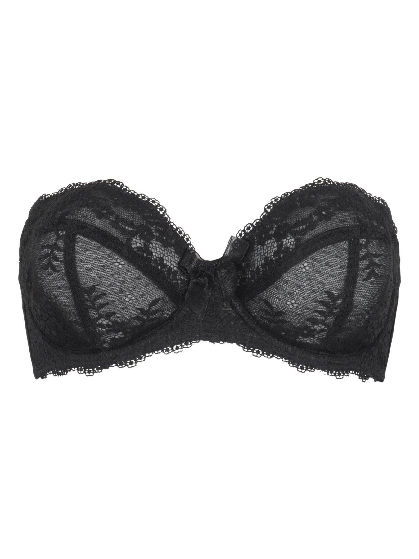 Pour Moi Flora Strapless Underwired Bra - Black | Very.co.uk