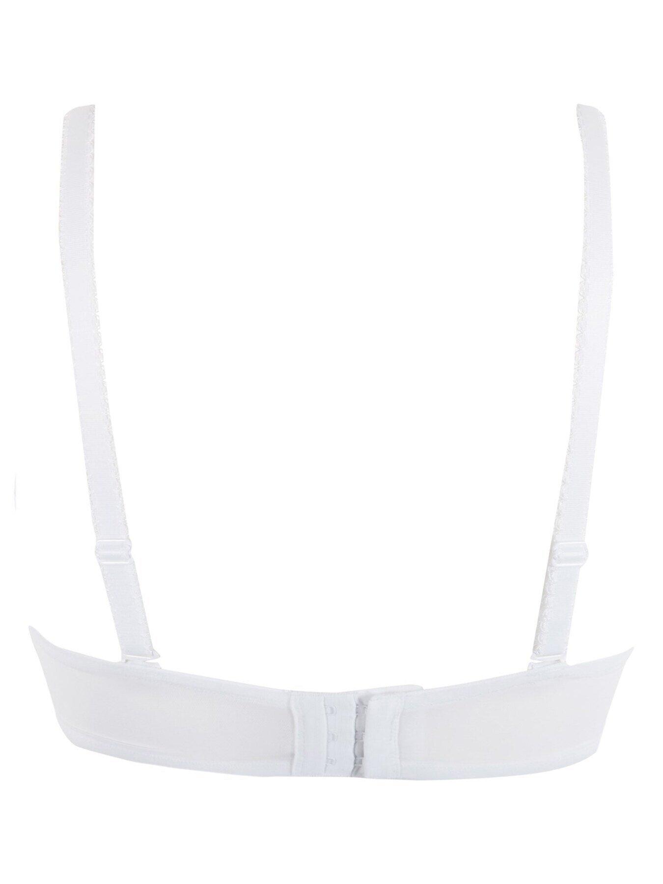 Image 4 of 5 of Pour Moi Flora Strapless Underwired Bra - White