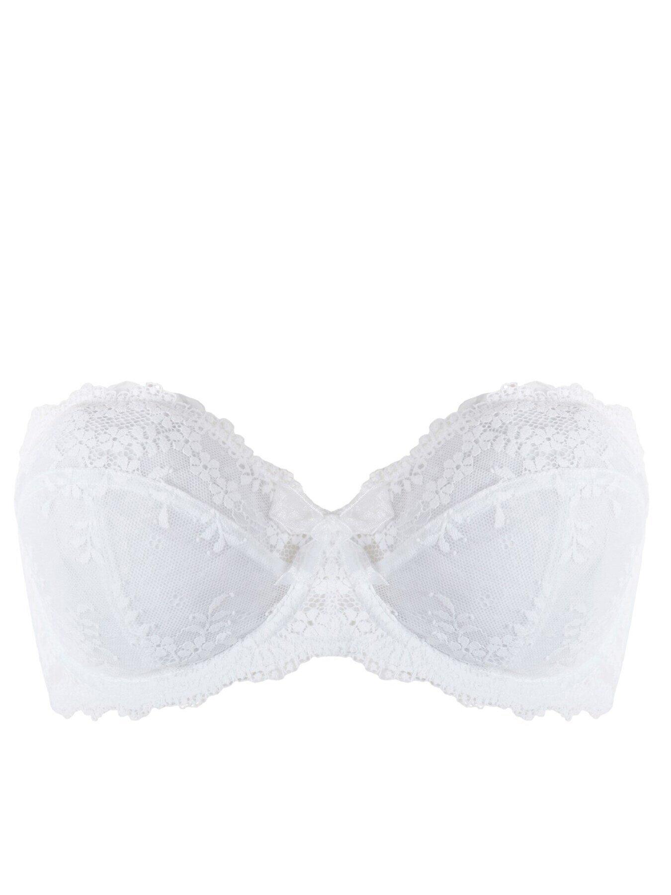 Pour Moi Flora Strapless Underwired Bra - White | Very.co.uk