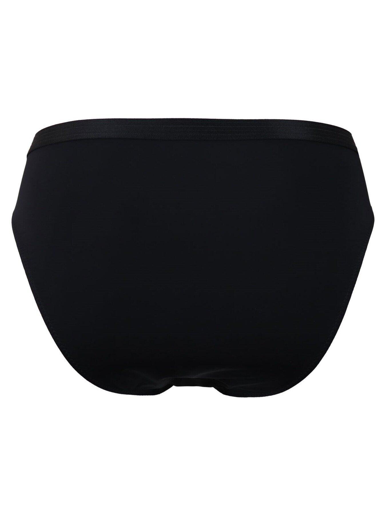 Image 4 of 4 of Pour Moi Viva Luxe High Leg Brief - Black
