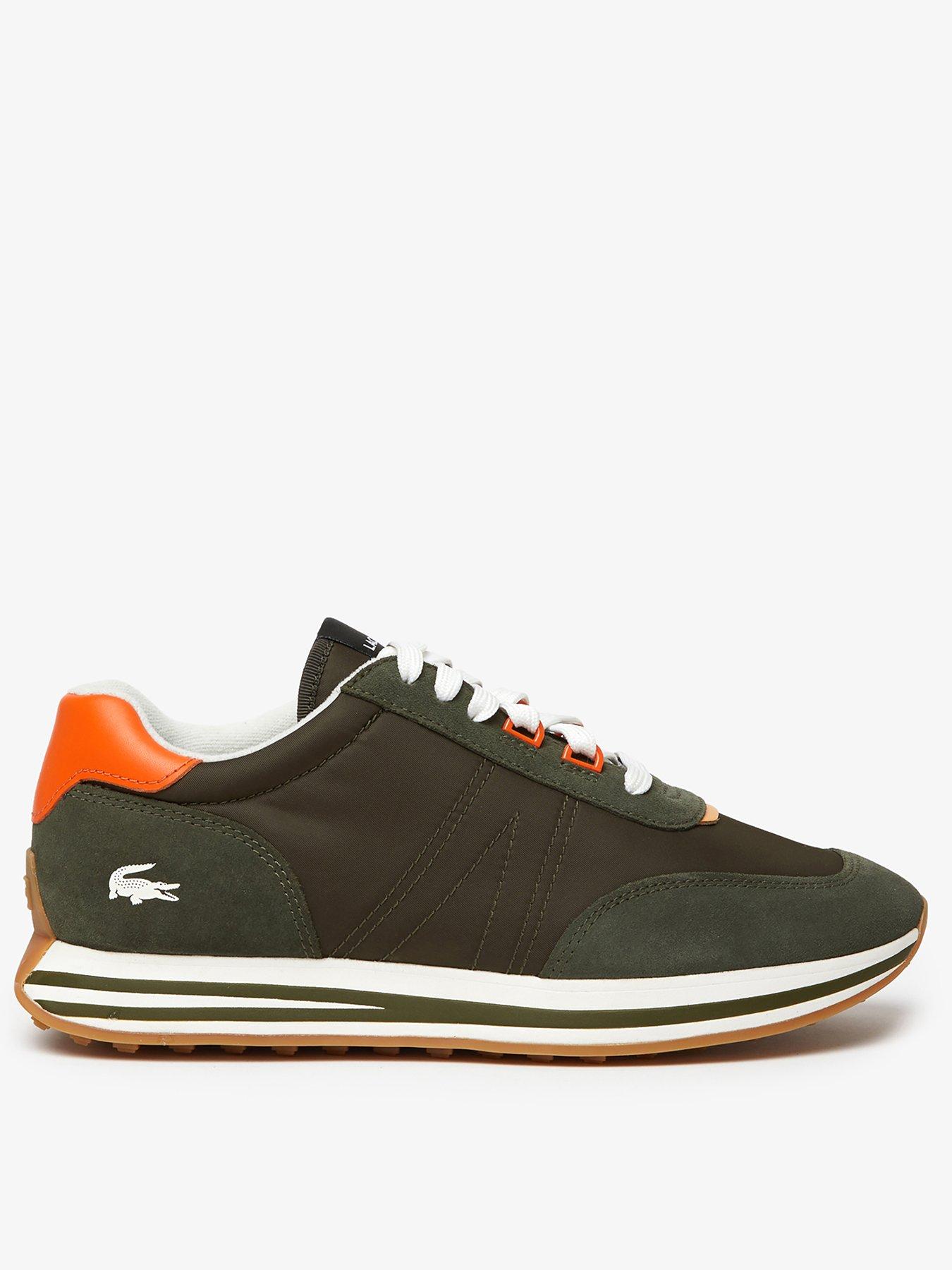 Mens lacoste hot sale trainers grey