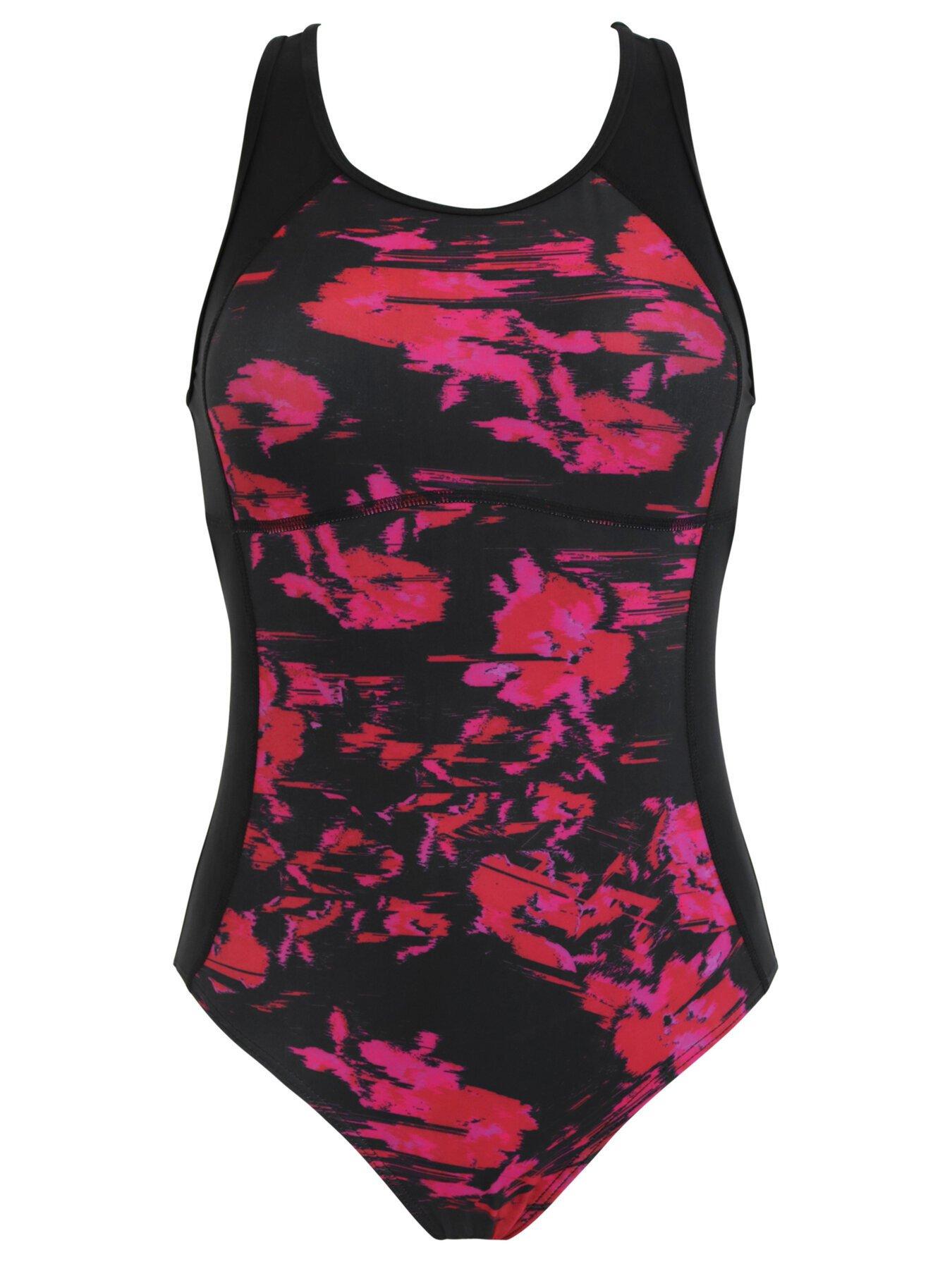 Pour Moi Black Floral Energy Chlorine Resistant Swimsuit