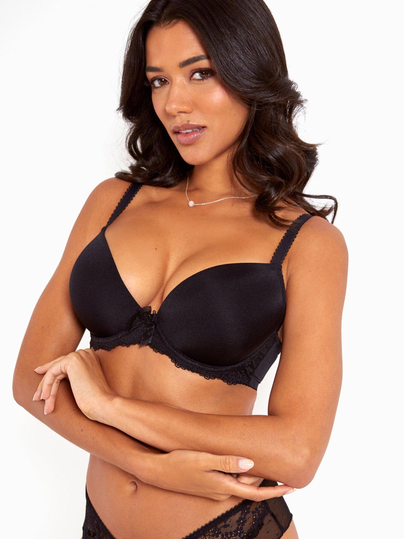 Buy Pour Moi White Padded Flora Plunge Push Up T Shirt Bra from