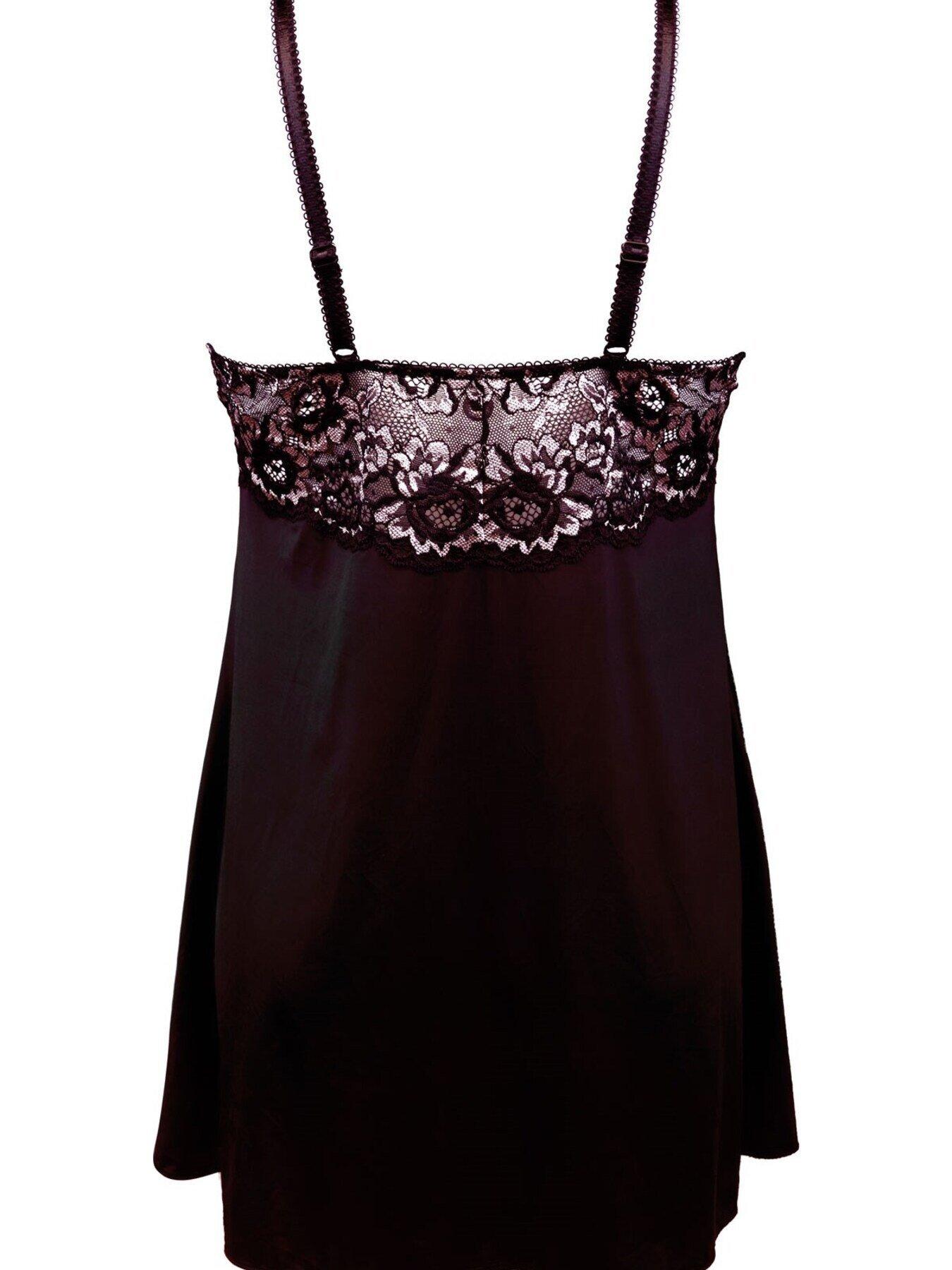 Image 4 of 4 of Pour Moi Opulence Chemise - Black/Multi