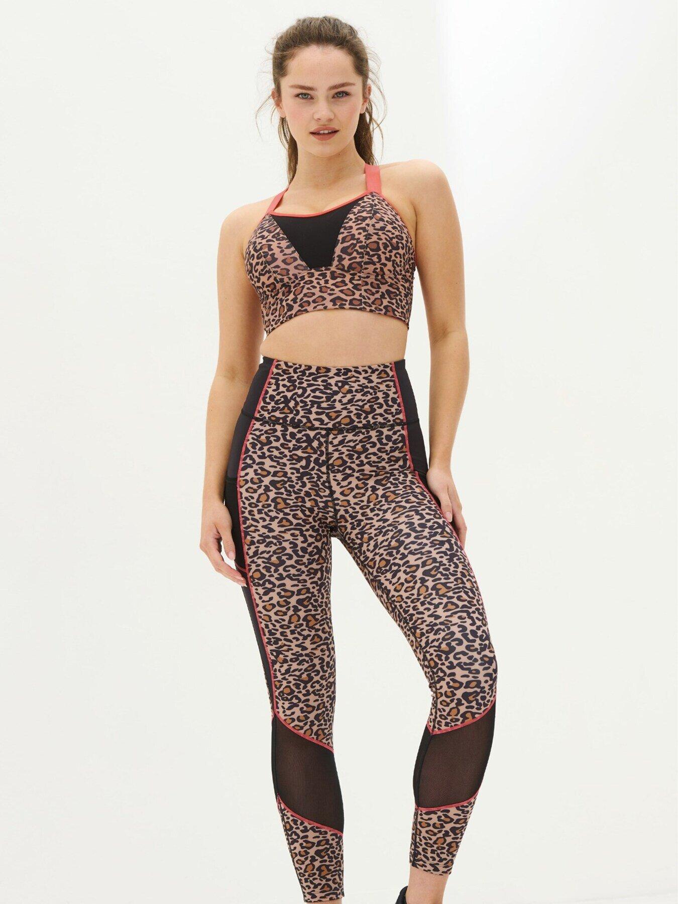 Energy Colour Block Full Length Sports Legging - Black/Multi