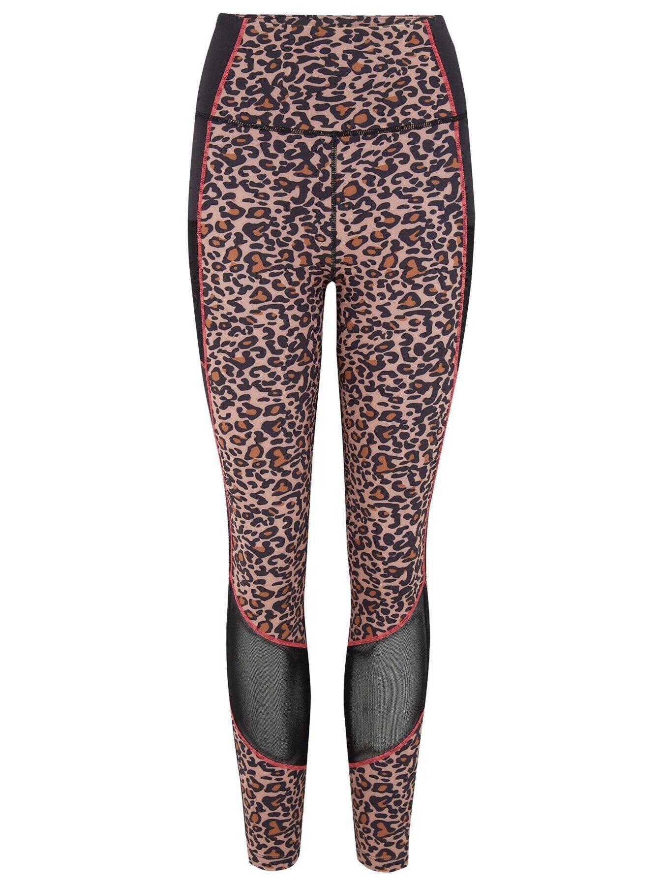 Pour Moi Energy Printed Mesh Panel Legging - Dark Floral