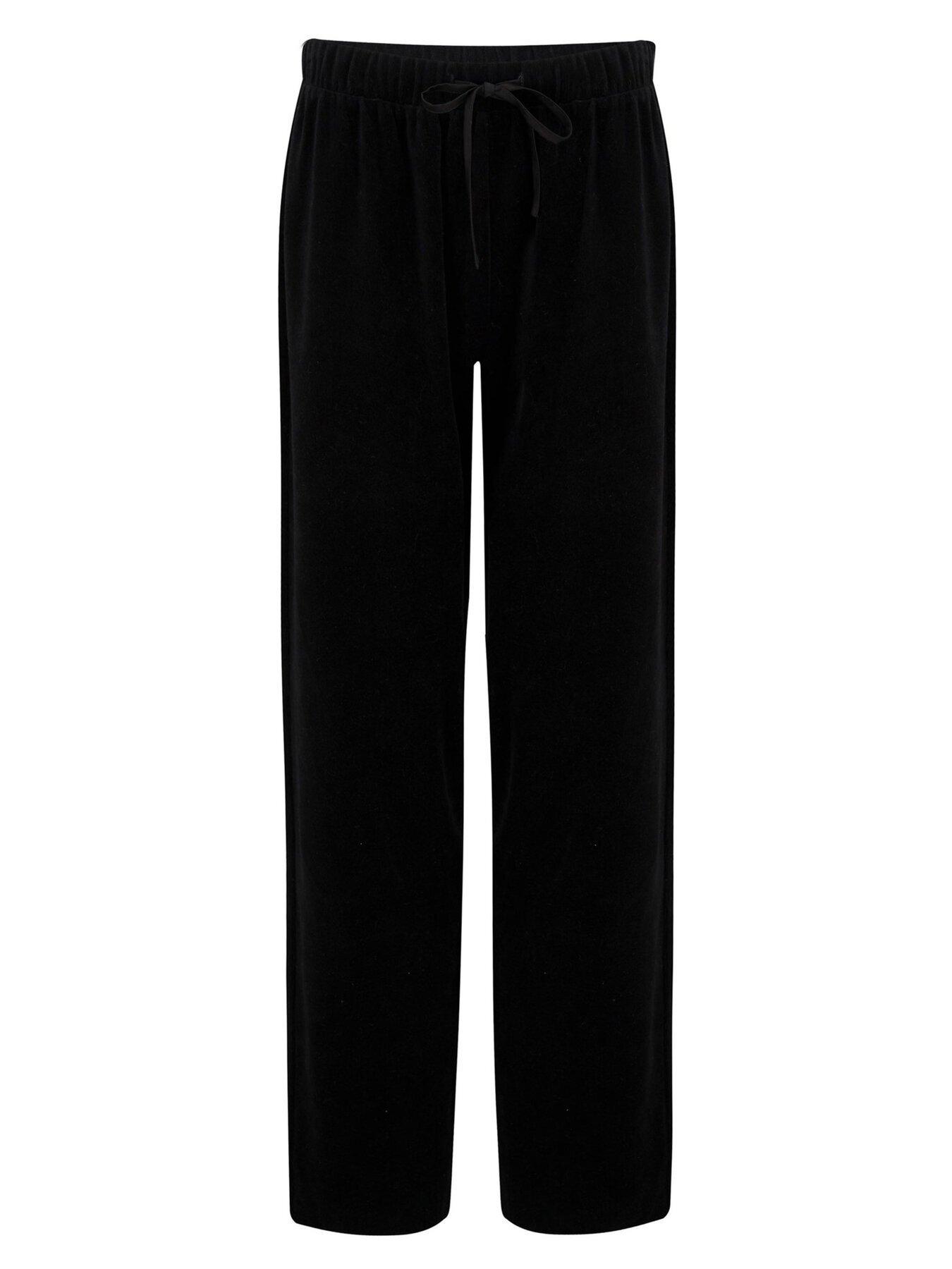 Pour Moi Velour Pyjama Set Black Very