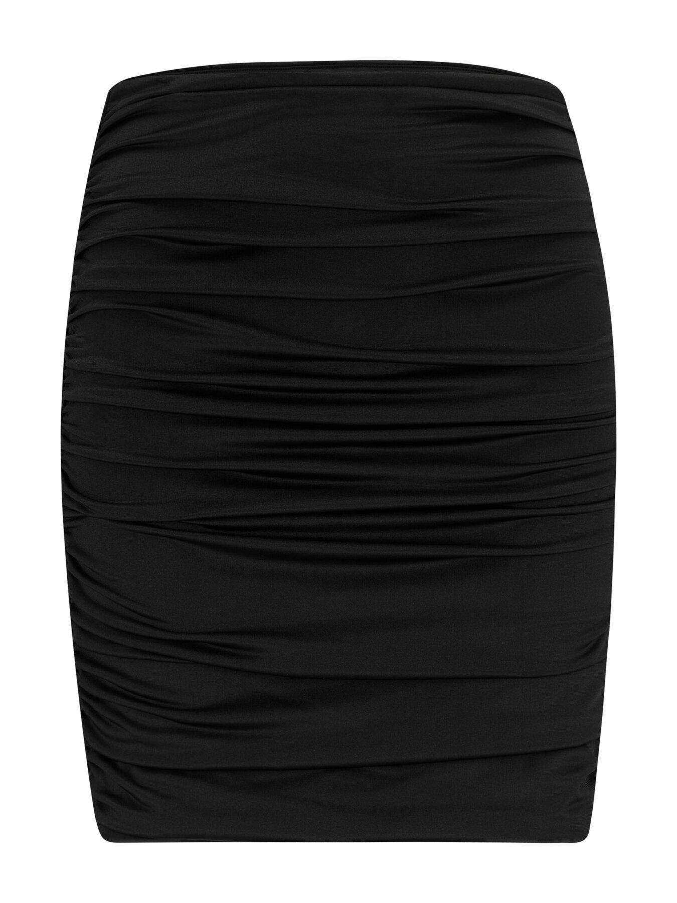 Missguided Red Denim Missguided Super Stretch Skirt Pour Moi Adele