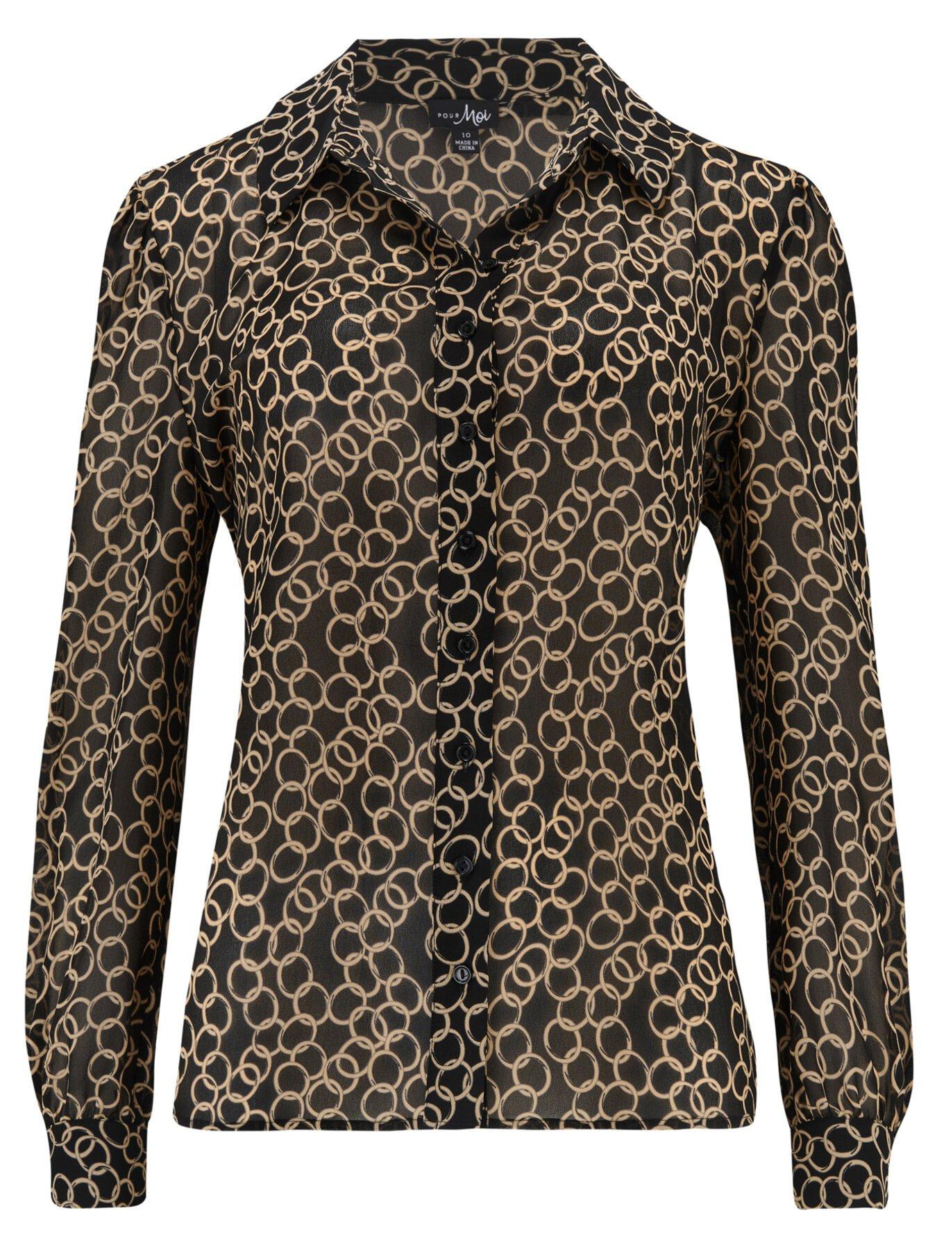 Image 3 of 4 of Pour Moi Natalya Chiffon Shirt