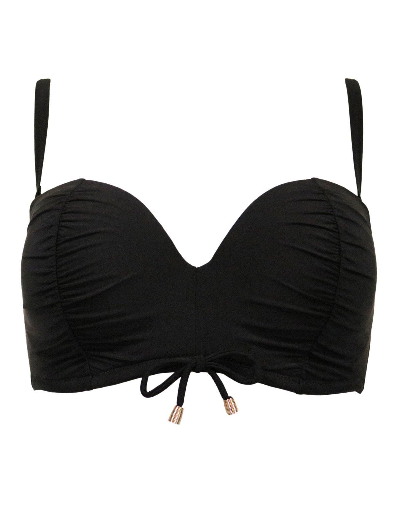 Pour Moi Santa Cruz Strapless Lightly Padded Underwired Top - Black ...