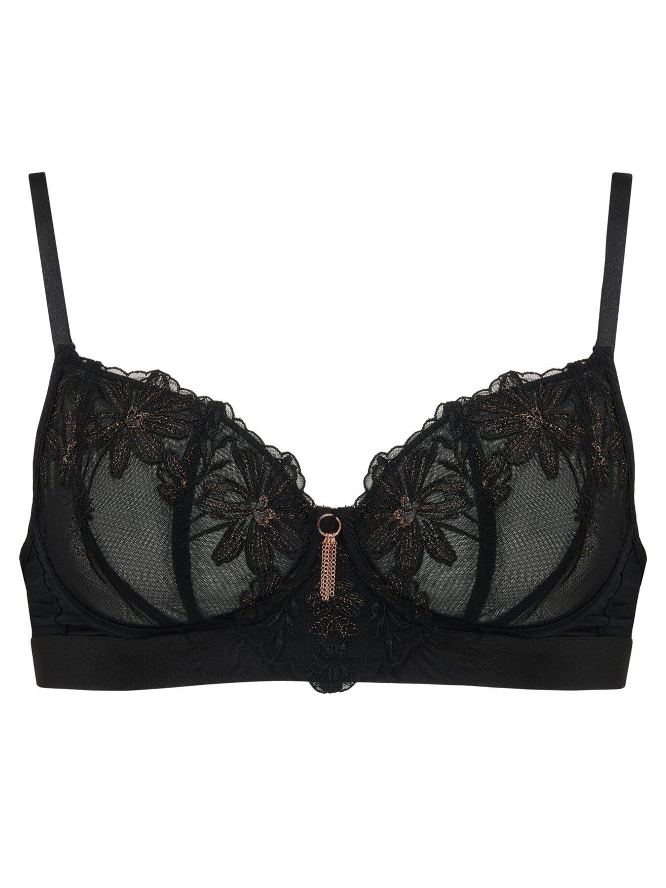 Pour Moi Constance Underwired Bra - Black/Multi | Very.co.uk