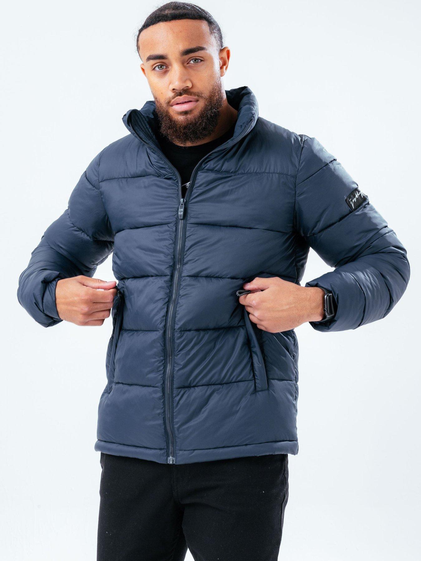 Hype Deep Filled Puffer Adult Jacket - Dark Blue | very.co.uk